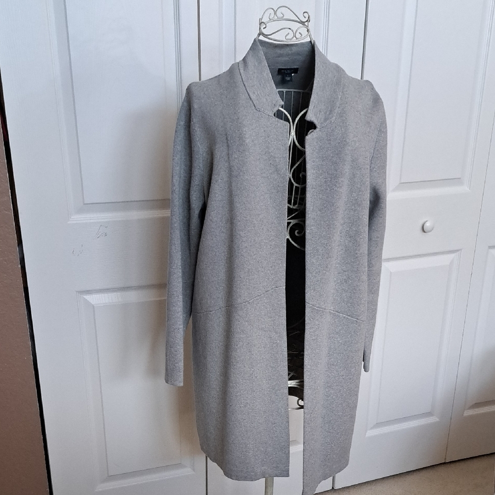 Gray Longline Coat - image 1